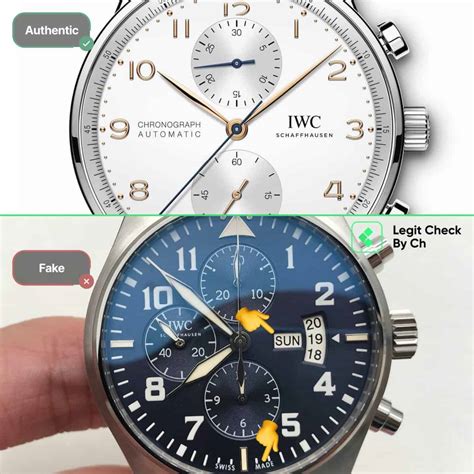 spot fake iwc portuguese|is iwc a real brand.